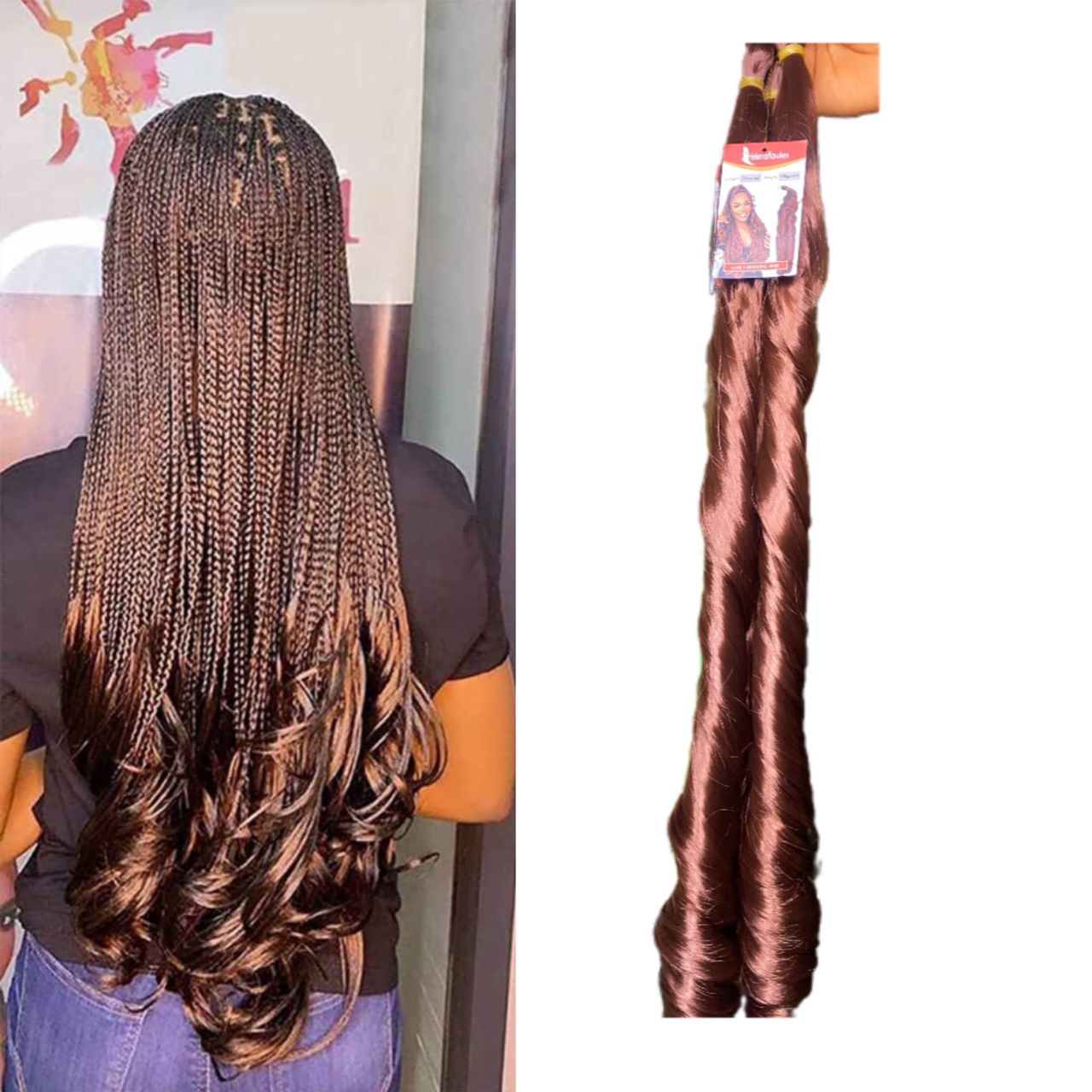 Helenaflawless French Curls braiding Hair 30inches Color - 33